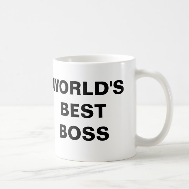 World's best boss coffee mug (Right)