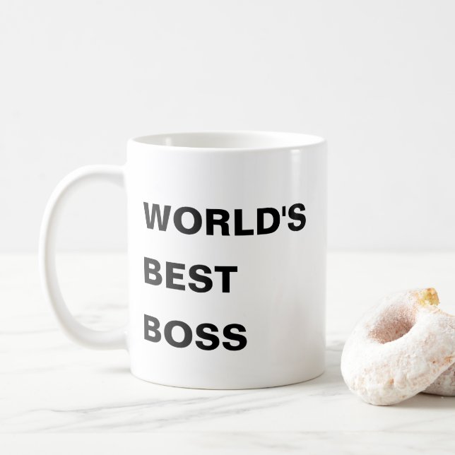 World's Best Boss Coffee Mug (With Donut)
