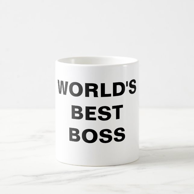 WORLD'S BEST BOSS COFFEE MUG (Center)
