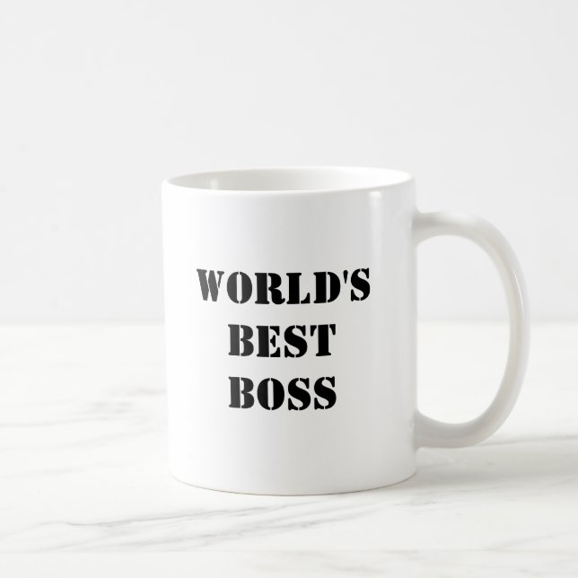 World's Best Boss Coffee Mug (Right)