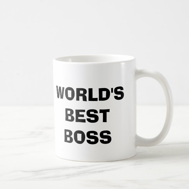 WORLD'S BEST BOSS COFFEE MUG (Right)