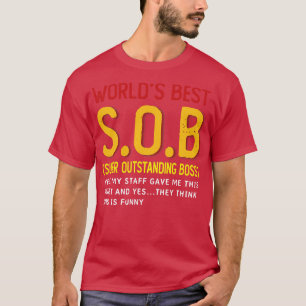 Worlds best boss end of year gifts T-Shirt