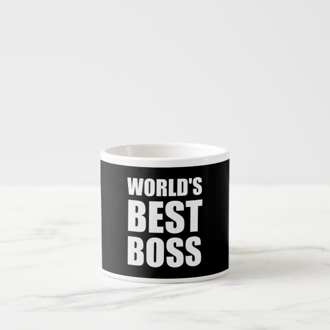 Worlds Best Boss Espresso Cup (Front)