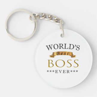 World's best boss ever key ring