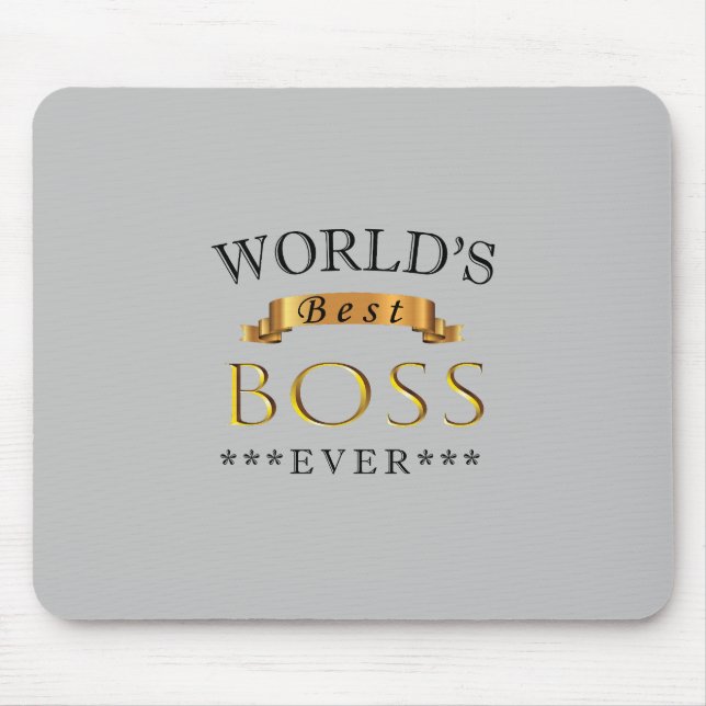World's best boss ever mouse mat (Front)