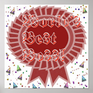 World's Best Boss Framed Print