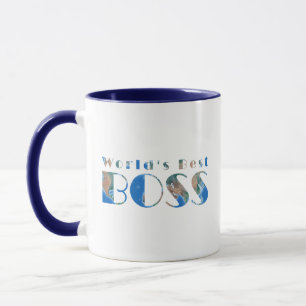 World's Best Boss, Global Land Physical Map Mug