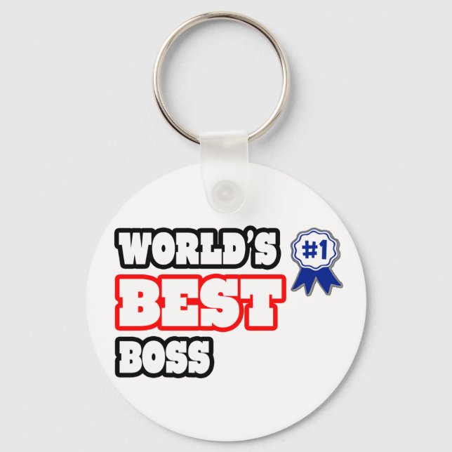 World's Best Boss Key Ring (Front)