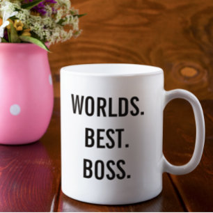 Worlds Best Boss Office Gift Mug Employee