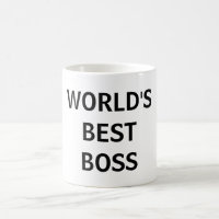 World's Best Boss Office Mug