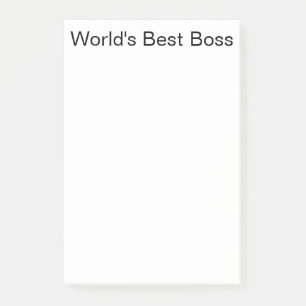 WORLD'S BEST BOSS Post-it NOTES
