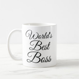 World's Best Boss stylish coffee mug