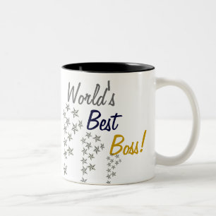 World's Best Boss Two-Tone Coffee Mug