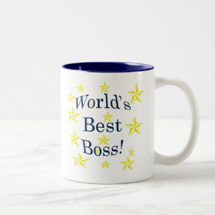 Worlds Best Boss Two-Tone Coffee Mug