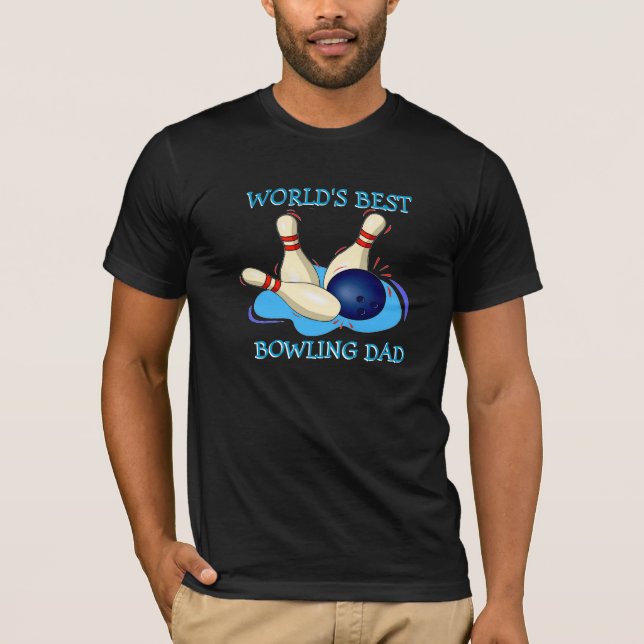 Worlds Best Bowling Dad T-Shirt (Front)
