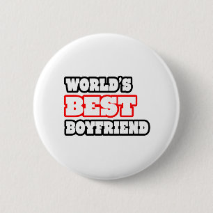 World's Best Boyfriend 6 Cm Round Badge