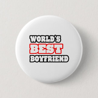 World's Best Boyfriend 6 Cm Round Badge