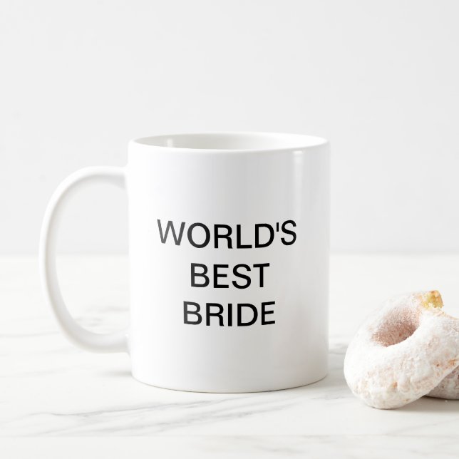 World's best BRIDE Coffee Mug (With Donut)