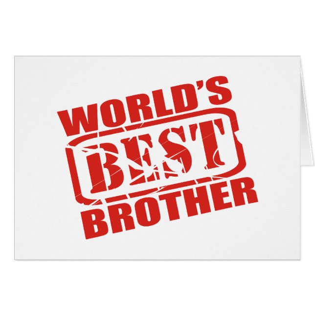 World's Best Brother (Front Horizontal)