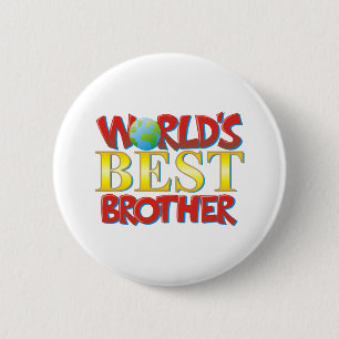 World's Best Brother 6 Cm Round Badge