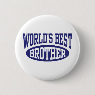 World's Best Brother 6 Cm Round Badge