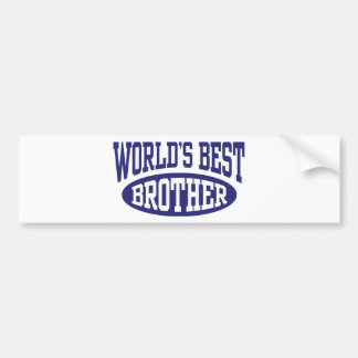 World's Best Brother Bumper Sticker
