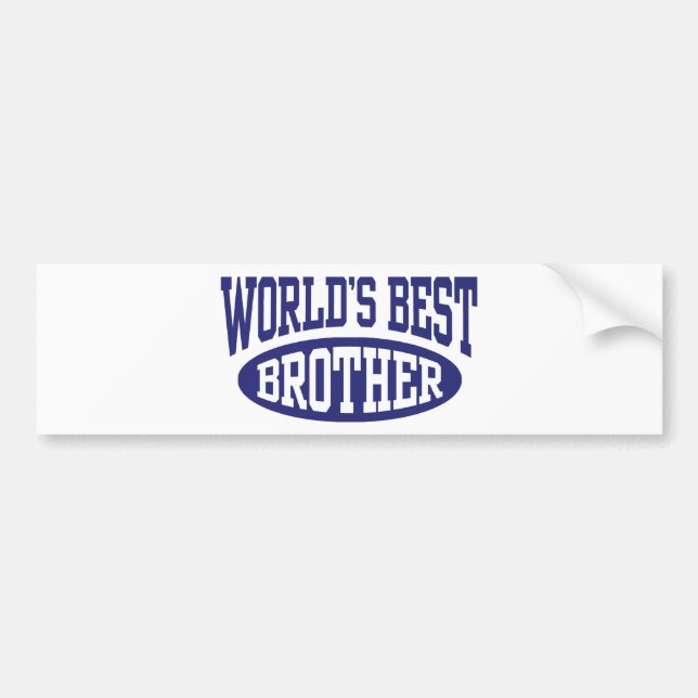 World's Best Brother Bumper Sticker (Front)