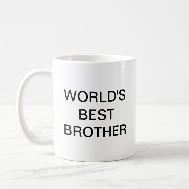 World's best BROTHER Coffee Mug (Left)