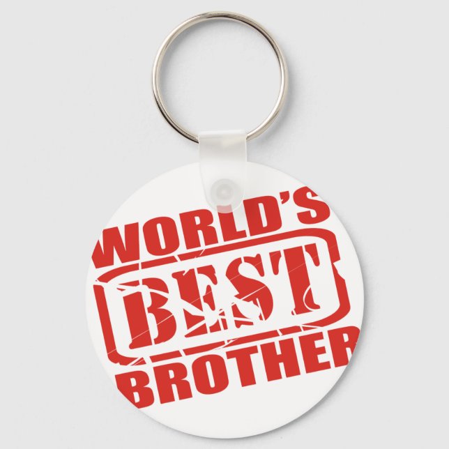 World's Best Brother Key Ring (Front)