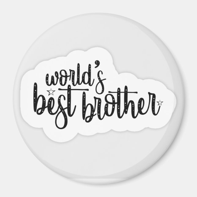 World's best brother Magnet Gift (Front)