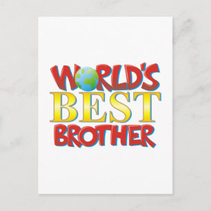 World's Best Brother Postcard