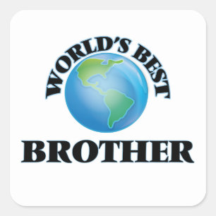 World's Best Brother Square Sticker