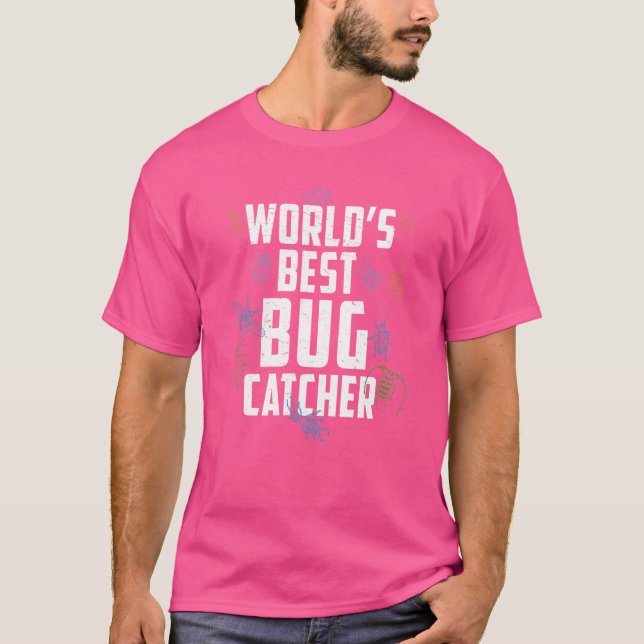 Worlds Best Bug Catcher   Entomologist Bug Species T-Shirt (Front)