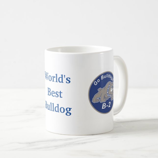 World's Best Bulldog Mug (Front Right)