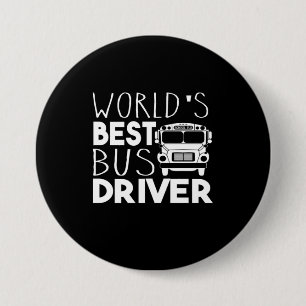World's Best Bus Driver 7.5 Cm Round Badge