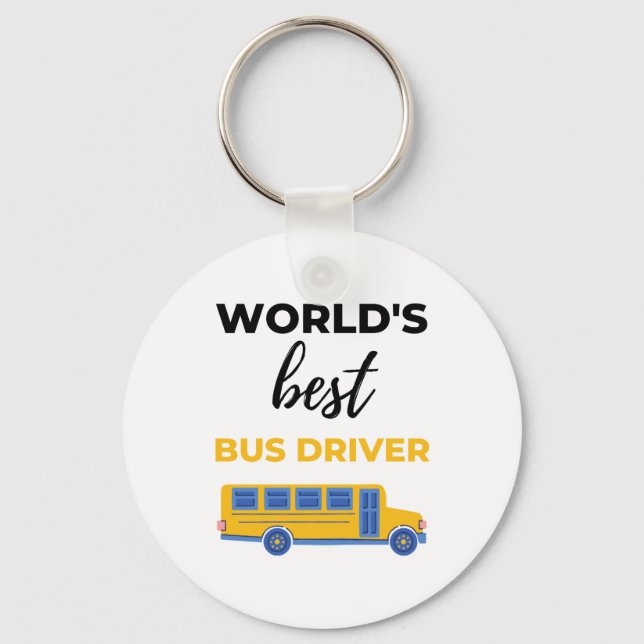 World's Best Bus Driver bl Key Ring (Front)