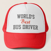 World's best bus driver cap