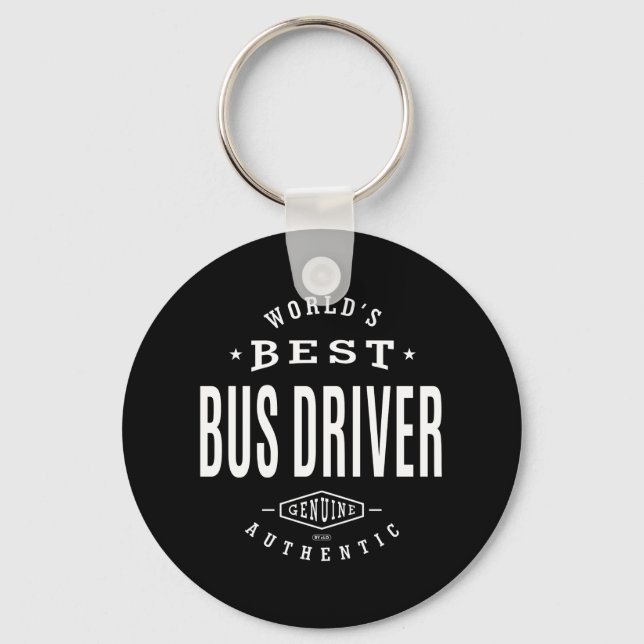 World's Best Bus Driver Key Ring (Front)