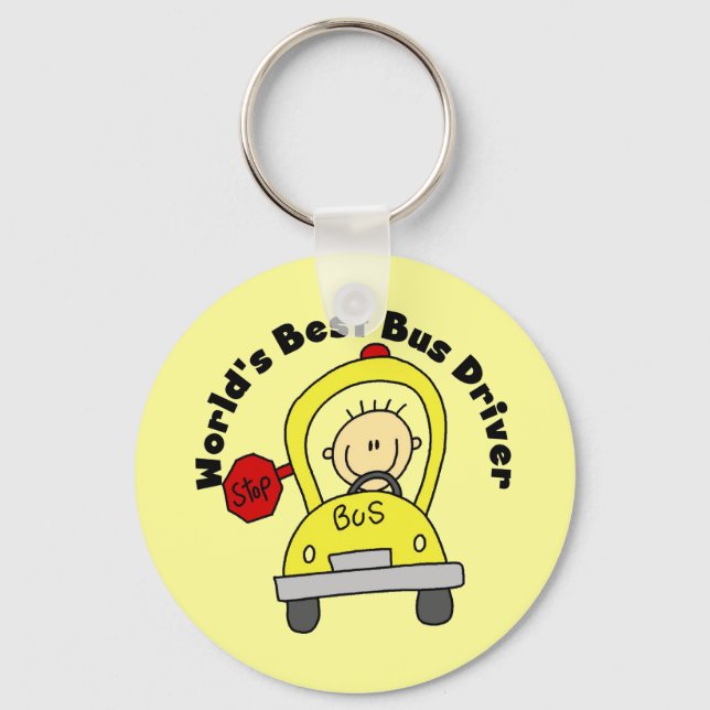 World's Best Bus Driver Key Ring (Front)