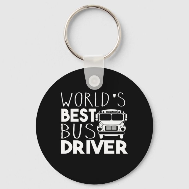 World's Best Bus Driver Key Ring (Front)