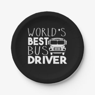 World's Best Bus Driver Paper Plate