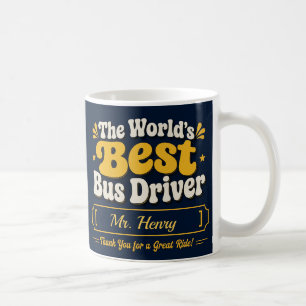 World's Best Bus Driver Personalised Coffee Mug