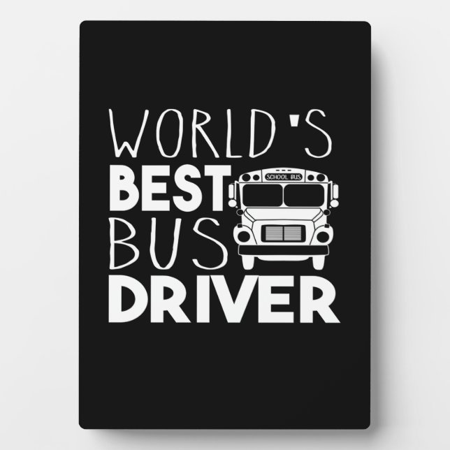 World's Best Bus Driver Plaque (Front)