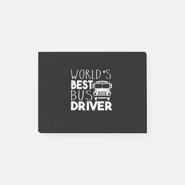 World's Best Bus Driver Post-it Notes (Front)