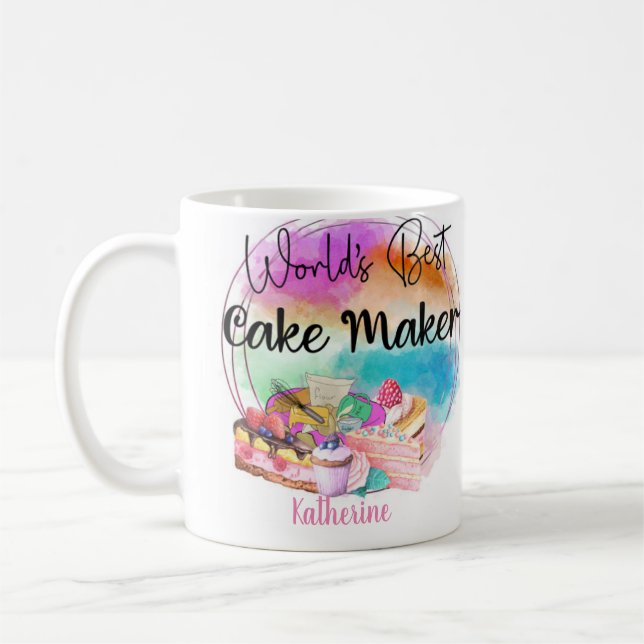 World's Best Cake Maker Coffee Mug (Left)