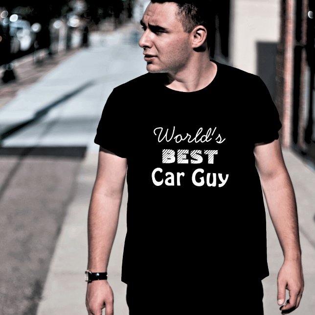 World's Best Car Guy Black Men's Novelty T-Shirt (Creator Uploaded)
