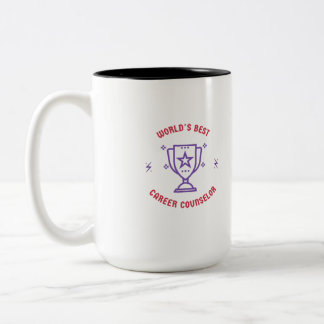 World's best career counsellor Two-Tone coffee mug