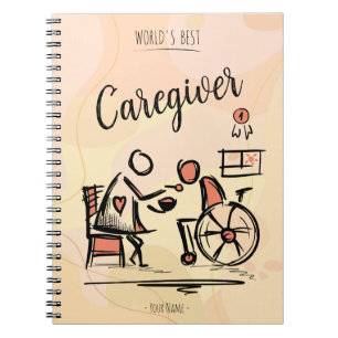 World's Best Caregiver & Person in Wheelchair Notebook