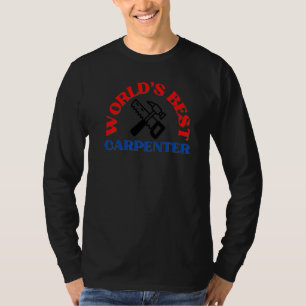 World's Best Carpenter, Carpenter, Woodworker Prem T-Shirt