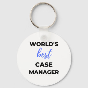 World's Best Case Manager 2 Key Ring